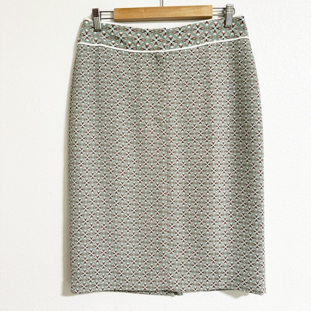 NEW Downeast Twice as Nice Geo Print Pencil Skirt